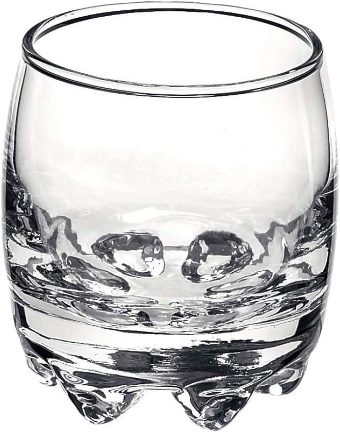 Bormioli Rocco Galassia Shot Glasses – Gift Set Of 6 Drinking Shot Cups With Elegant Curved Shape, Heavy Sham & Interlocking Feet – Short Shooter Tumblers For Liquors & Spirits (2.25oz)