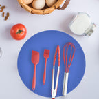 KooMall 12 10 8 Inch Multi-use Microwave Mat, Trivet, Pot Holders, Drying, Baking, Place Mat, Utensils Rest, Silicone Cover Pad for Hot Pot Pans Bowls Plates Dishes Kitchen Counter,Heat Resistant,Blue