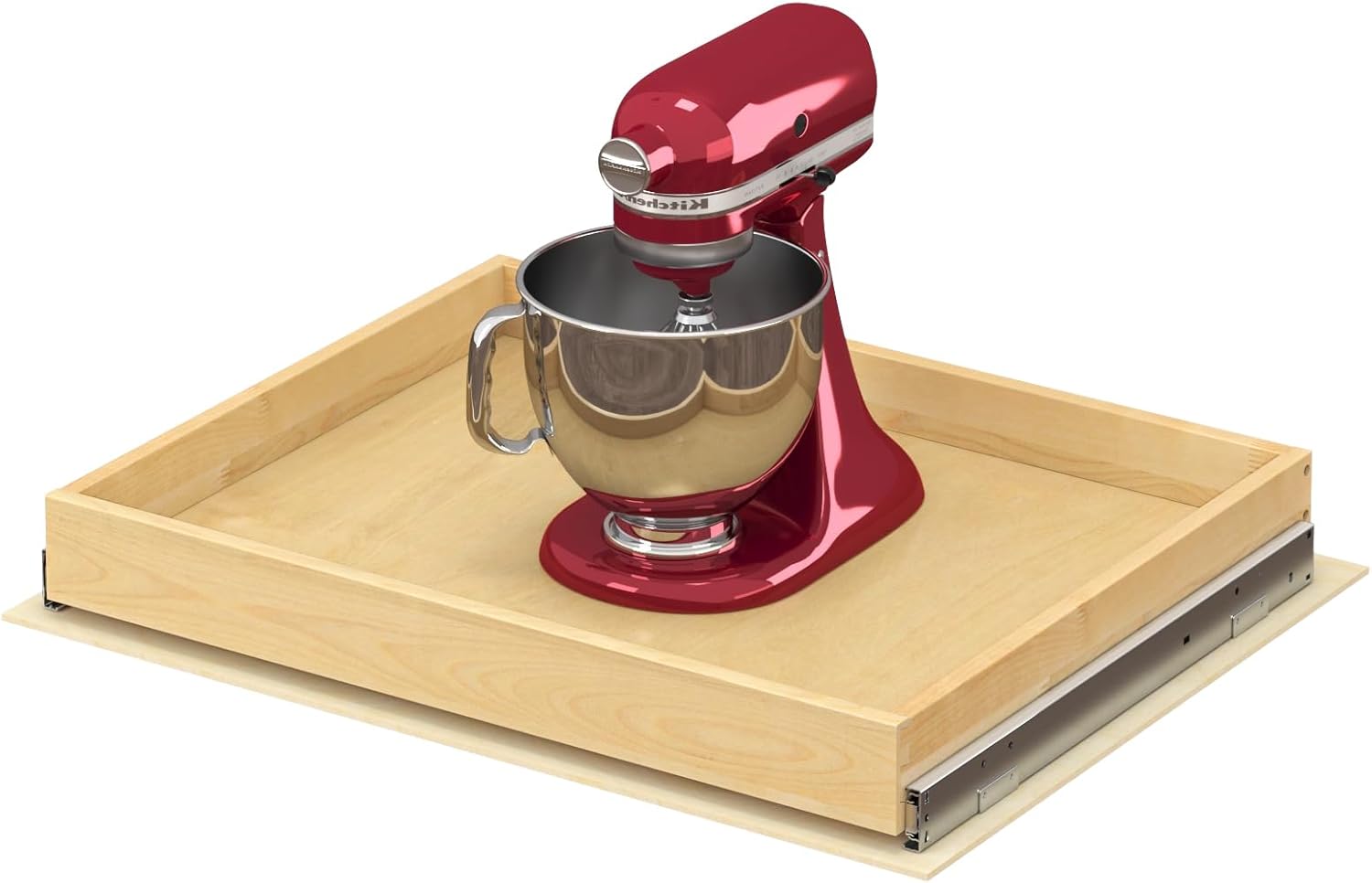 ALINE FURNITURE Pull Out Drawers for Cabinets Birch Wood, 27" W X 21" D Soft Close Slide Out Drawer for Kitchen Cabinets, Pull-out Shelves, Sliding Shelf for Pantry Cabinet Organizer