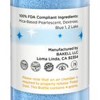 Bakell - Neon Blue Tinker Dust (4g, 1x Mini Spray Pump) Edible Glitter for Food, Desserts, and Beverages!