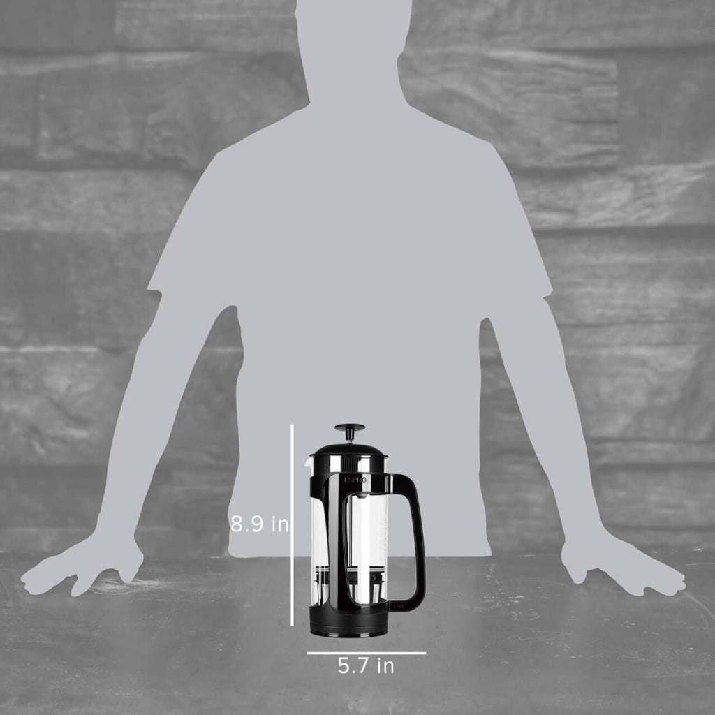 ESPRO - P3 French Press Coffee Maker – Patented Double Microfilter for Sludge and Grit Free Coffee, Black, 18 oz