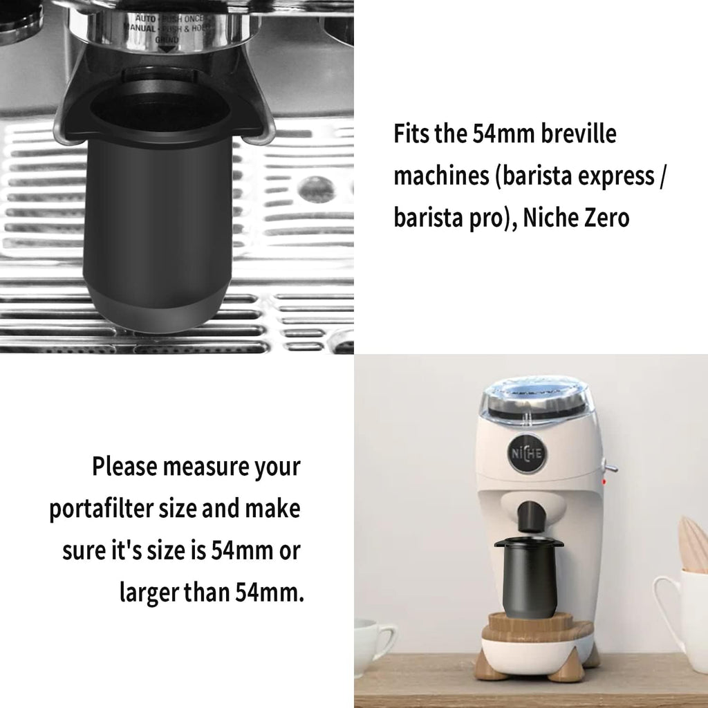 Portafilter Dosing Cup Espresso Coffee Accessrioes Compatible with 54mm Breville Portafilter and All 54mm Size Matte Black