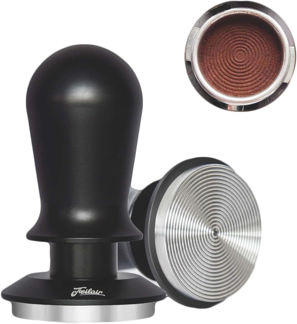 51mm Espresso Tamper, Coffee Tamper with Calibrated Spring Loaded,Tamper Tool With Sound Feedback click, Self Leveling Tamper for Barista, Compatible with 51mm De'Longhi Portafilter