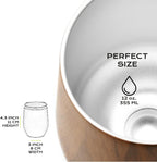 BALIBETOV Premium Stainless Steel Yerba Mate Gourd Set, 5 Pcs Including 12 oz Gourd with Lid, 2 Bombillas, Cleaning Brush | BPA Free, Insulated