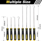 Aleric 8 Pieces Pick and Hook Tools Set, Precision Automotive Pick Tool for Car Auto Oil Seal, Pick Set Mechanic, Picks Tool Set to Remove Hoses and Gaskets, Pick Hooks Puller Remover Kit