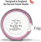 Premium 20 oz Bone China Elephant Hug Mug – Cute Elephant Design for Coffee & Tea, Ideal Holiday or Birthday Gift for Family and Friend, Designed in England by Harvest Green Studio