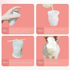 Witch Cylinder Silicone Candle Mold for Candle Making,Pillar Casting Silicone Molds for Resin Casting,Scented Candle, Soap,Silicone Molds for Home Decor,Resin Craft Gifts (D)