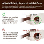 watchget Espresso Tamping Station, Plastic Espresso Organizer Box for 51/54/58mm Portafilter, Tamper, Distributor and Barista Accessories, Coffee Tamper Station, Ivory White