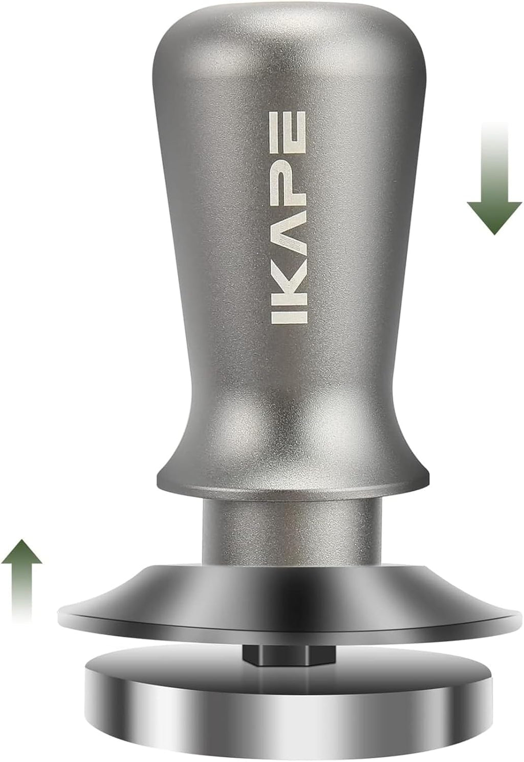 IKAPE 58.5mm Espresso Tamper, Premium Barista Coffee Tamper with Calibrated Spring Loaded, 100% Stainless Steel Base Tamper Compatible with Espresso Machine Rancilio, Gaggia Bottomless Portafilter