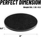 Koville Indian Natural Marble Cutting Board for Kitchen, 11inch Round Hand Crafted Marble Slab for Cheese, Charcuterie, Pastry Board - Wedding Gift, House Warming Gift(Black Galaxy)