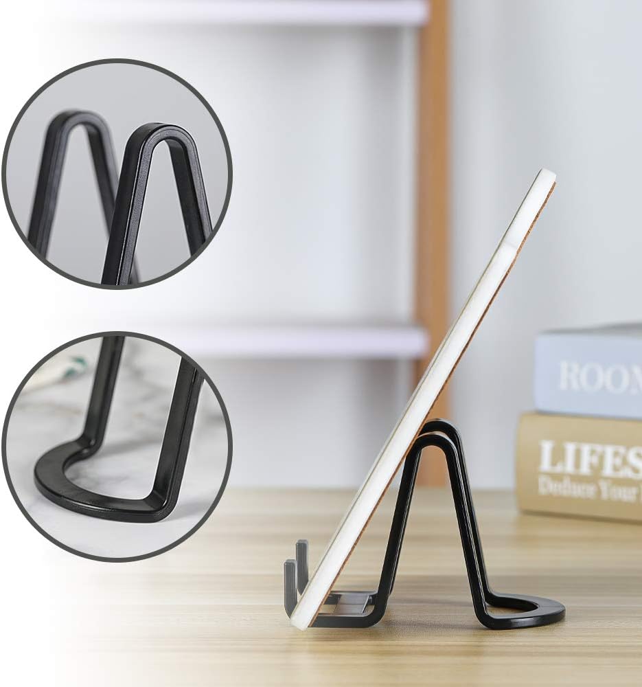 Plate Stands for Display - Plastic Easel Stand Plate Holder Display Stand Picture Frame Stand for Pictures | Photo|Decorative Plate |Dish | Tabletop Art - 3 inch-Black