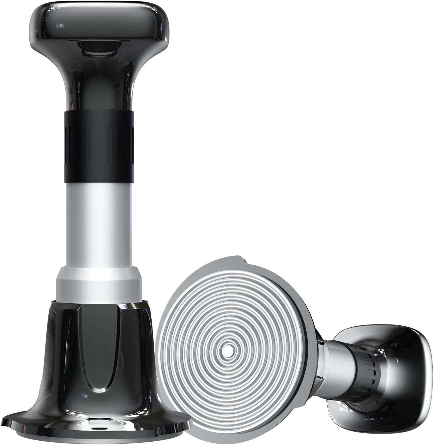 Espresso Tamper, 51mm Tamper 25lb-40lb with Stainless Steel Base, Coffee Tamper with with Sound Feedback, Provides Consistent Tampingwith Comfortable Grip