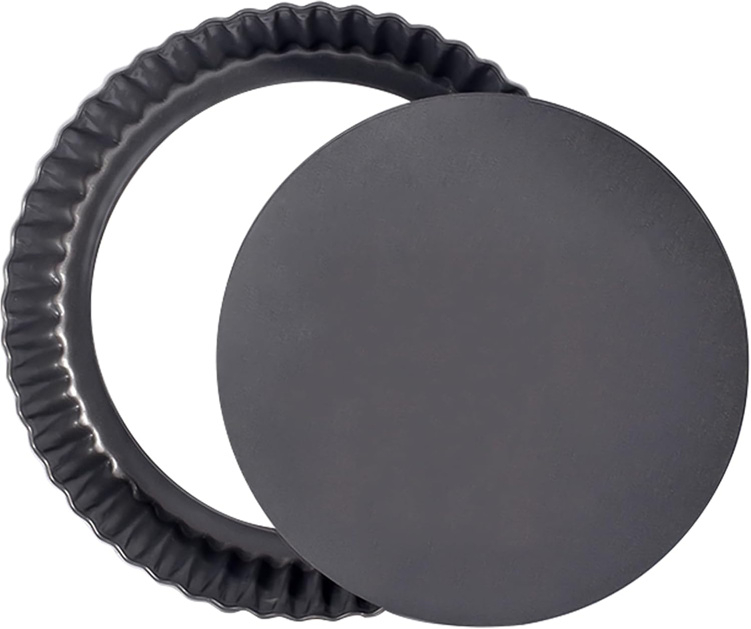 9 Inch Fluted Tart Pan Fruit Pie Pans With Removable Base Nonstick Coating Tarts Molds for Baking Supply For Pizza Tartlet Cake Quiche