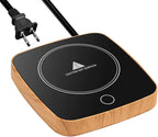 Coffee Mug Warmer Waterproof Smart Cup Warmer with 3 Temperature Setting for Warming & Heating Coffee, Beverage, Milk, Tea and Hot Chocolate (Wood Grain)