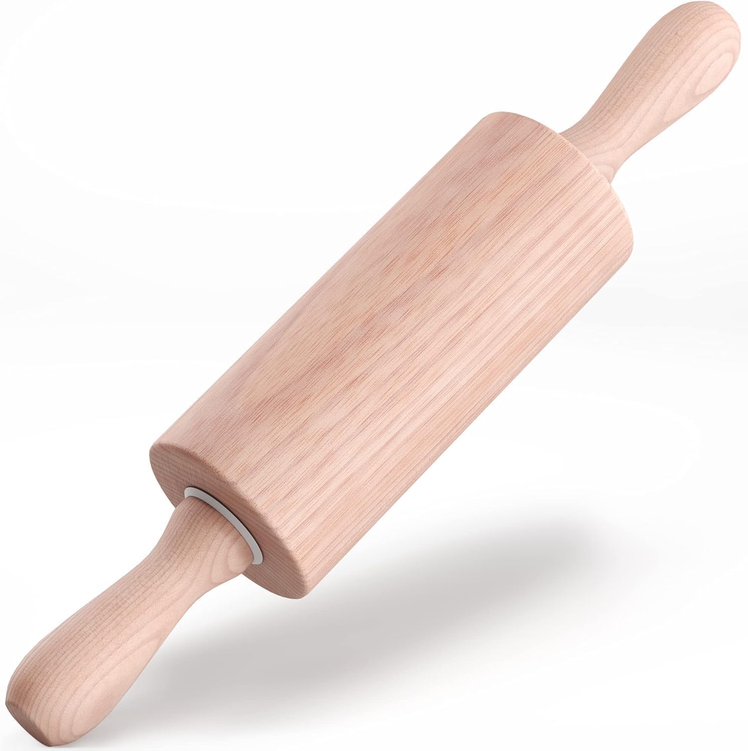 9-Inch Wooden Rolling Pin for Baking, Pastry, Fondant, and Children's Baking