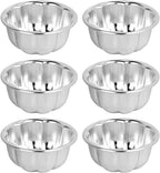 Cup Cake Molds Aluminum for Jello Nonstick Pudding Pan Cupcake Muffin Cups Cake Tartlets Baking Tool (3.5 x1.6inch)