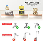 16.5ft Water Fed Pole Kit, Rotatable Solar Panel Cleaning Brush & Squeegee, 2 Dusting Brush, Extendable Black Lightweight Pole for Roof Window