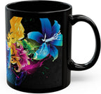 11 OZ Novelty Coffee Mug – Vibrant Floral Design – Unique Ceramic Tea & Coffee Cup – Gift for Women, Gardeners, Flower Lovers – Colorful Holiday Drinkware