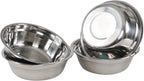 Xyskin Set of 4 Stainless Steel Mixing Bowl Set, Metal Serving Bowls, Great for Cooking, Baking, Prepping