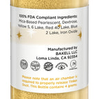 Bakell - Gold Tinker Dust (4g, 1x Mini Spray Pump) Edible Glitter for Food, Desserts, and Beverages!