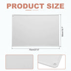 uxcell Silicone Pastry Mat, 27.5" x 19.7" Silicone Baking Mat with Measurements, Non-Stick Dough Rolling Mat for Making Pastry Cookies Bread Pizza White