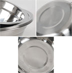 Xyskin Set of 4 Stainless Steel Mixing Bowl Set, Metal Serving Bowls, Great for Cooking, Baking, Prepping