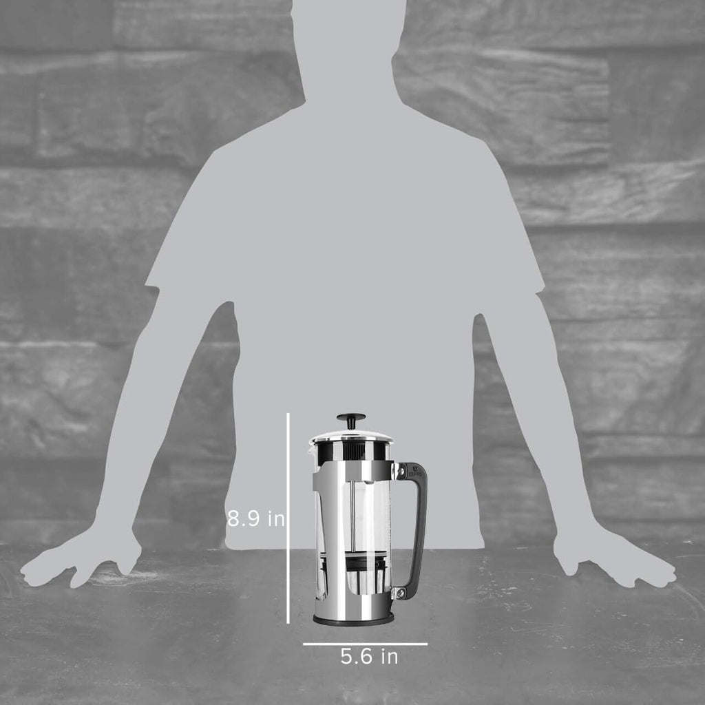 ESPRO - P5 French Press Coffee Maker – Patented Double Microfilter for Sludge and Grit Free Coffee – Made in Taiwan, Black, 18 oz