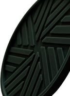 Silicone Coasters with Black Metal Holder, Set of 6, 4-Inch Diameter, Cup Mat for Drink, Stylish Home Decor, Deep Grey