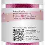 BAKELL Cranberry Edible Glitter, 25 Grams | TINKER DUST Edible Glitter | KOSHER Certified | 100% Edible Glitter | Cakes, Cupcakes, Cake Pops, Drinks, Dessert Vegan Glitter & Dusts (25g, Cranberry)