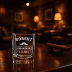 Groomsmen Shot Glasses - Personalized Wedding Party Gift or Proposal - 8 Pack