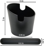 5 inch Coffee Knock Box Espresso Knock Box with a longer detachable Knocking Rod Shock-Absorbent Durable Non-Slip Base Espresso Machine Accessories Espresso Dump Bin for Home/Office