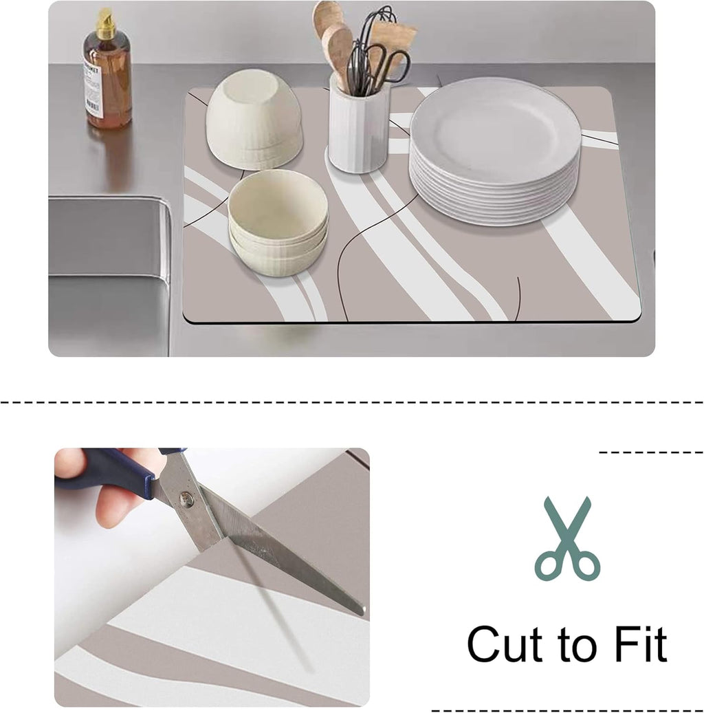 Golener Thick Mat for Coffee Maker,Water Collection Coffee Mat，No-Slip Mats for Small Appliances - Coffee Makers, Blenders, Stand Mixers,Juice Machine,etc, 23"x15"