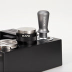 IKAPE 51MM Palm Espresso Tamper, Premium Barista Coffee Tamper with Calibrated Spring Loaded, 100% Flat Stainless Steel Base Tamper for Espresso Machine