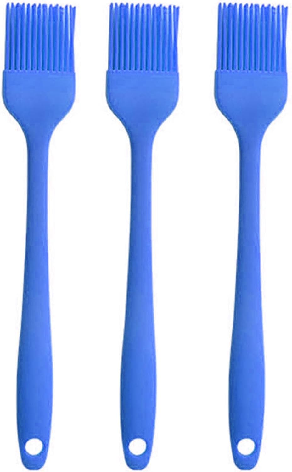 Silicone brush, Oil Brush for BBQ Kitchen Cooking Baking and Grilling(3 PCS,Blue)