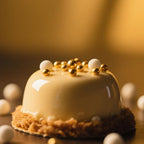 Twisweet Edible Pearl Sprinkles, Gold and White Pearls for Cake Decorating, Gold Sugar Sprinkles for Baking, Mix Size Candy Pearls, Cake Topper Ice Cream Toppings Cupcake Cookie Dessert Decorations, Christmas Wedding Birthday Party Supplies (130g/4.58oz)