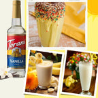 Summer Syrup Variety 3 Pack: Vanilla, Caramel & Hazelnut - Italian Soda Flavors with 3 Jimoco Pump Dispensers