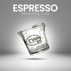 Rattleware 3 Oz Double Spouted Glass Espresso Shot Pitcher with Graduated Ml & Oz Markings Commercial-Grade Measuring Cup for Barista Precision and High-Volume Pouring