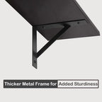 DINZI LVJ Long Wall Shelves, 39.4Inch Wall Mounted Shelves Set of 2, Extra Large Wall Storage Ledges with Sturdy Metal Brackets for Living Room, Bathroom, Bedroom, Kitchen, Espresso