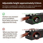 watchget Espresso Tamping Station, Plastic Espresso Organizer Box for 51/54/58mm Portafilter, Tamper, Distributor and Barista Accessories, Coffee Tamper Station, Black