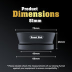 51mm Magnetic Dosing Funnel for Portafilter Espresso Machine ~ High Strength 12 Magnet Design ~ Fits Most Express Coffee Machines ~ Home Barista Espresso Portafilter Adapter ~ UK Brand