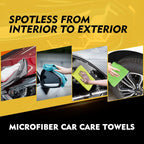 HOMEXCEL Microfiber Cleaning Cloth 6 Pack, 12.5 x 12.5 Inch Microfiber Towels for Cars, Ultra Absorbent Cleaning Rags, Lint Free Cleaning Towels for Household, Kitchen, Window, and Car, Multicolor