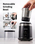 SHARDOR One Touch Coffee Grinder Electric, Spice, Herb, For Coffee Bean Spices and Seeds with 1 Removable Stainless Steel Bowl, Dry Grinder, Black