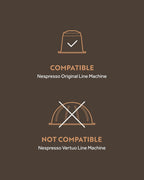 ROSSO CAFFÈ Espresso Coffee Pods for Nespresso Original Machines - 80 Capsules Dark Roast Intense Pack, 4 Strong and Robust Flavors - Made in Italy