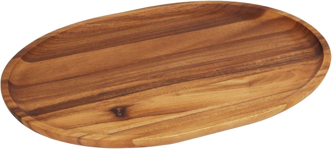 Woodard & Charles 15-Inch Acacia Oval Tray, Large - Pack of 16