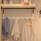 15 Pcs Black Wall Mounted Coat Hooks, Hanger Hook with 30 Pieces Screws for Towel, Key, Robe, Scarf, Bag, Cap, Coffee Cup, Mugs（Bule）