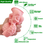 Halloween Chocolate Mold Silicone,2pcs Cavity Candy Gummy Mold with Skull and Brain for Baking Chocolate Jelly Gummy Desser