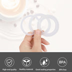 2 Pcs Filter with 3 Pcs Silicone Gasket Seals for 6 Cup Stovetop Espresso Coffee Maker Replacement Parts for Big Tummy and Straight Stainless Steel Moka Pot