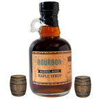 WOOD'S Vermont Bourbon Barrel Aged Maple Syrup – Premium Maple Syrup with Rich Flavor & Subtle Bourbon Notes – Ideal for Pancakes, Desserts, and Cocktails – 8.45 oz