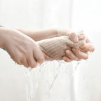 Artoid Mode 100% Cotton Beige Waffle Weave Kitchen Dish Cloths, 12x12 Inch Ultra Soft Absorbent Quick Drying Kitchen Dish Towels Set of 6