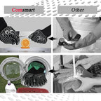 Comsmart BBQ Gloves, 1472 Degree F Heat Resistant Grilling Gloves Silicone Non-Slip Oven Gloves Long Kitchen Gloves for Barbecue, Cooking, Baking, Cutting(Gray)